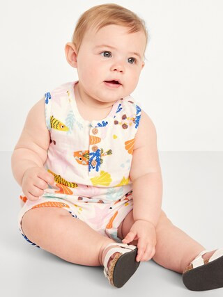 Unisex Double-Weave Tank Top and Shorts Set for Baby | Old Navy (US)