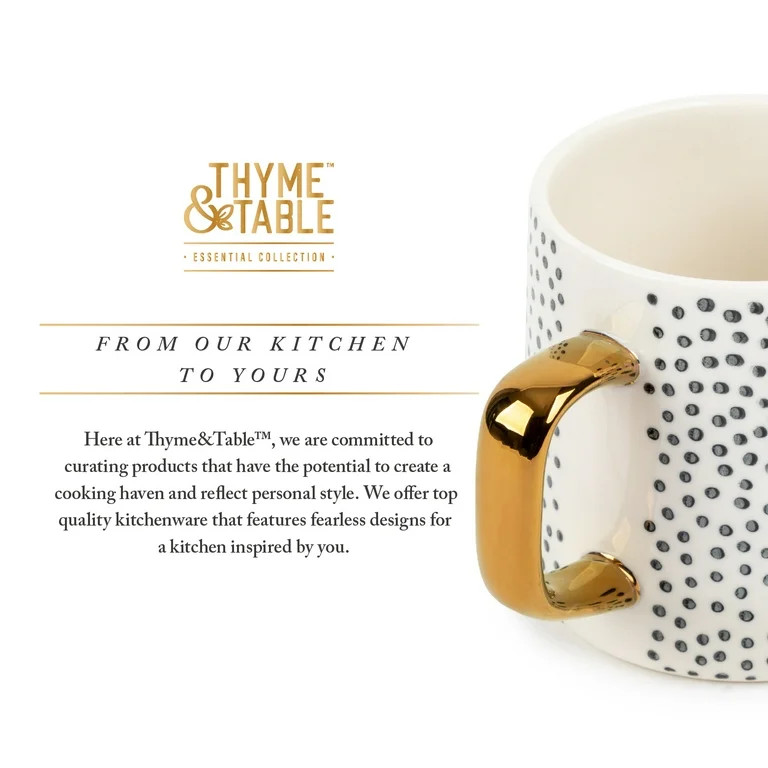 Thyme & Table Stoneware Mug, Dot | Walmart (US)