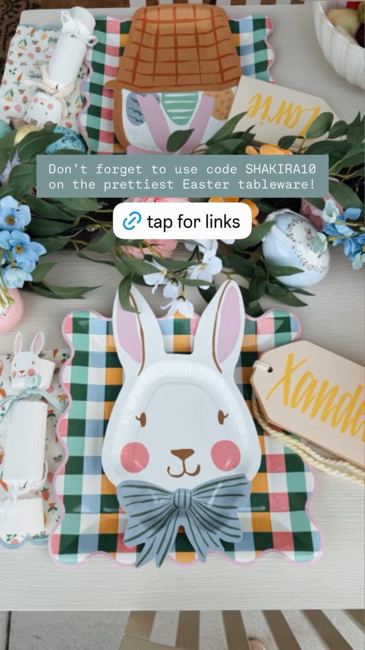 Don’t forget to use code SHAKIRA10 on the prettiest Easter tableware!