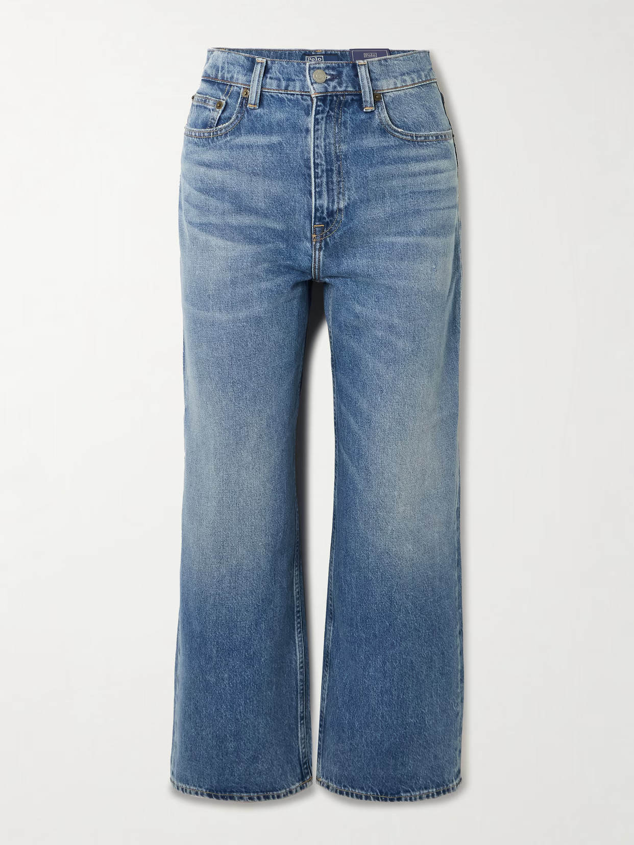 Polo Ralph Lauren - High-rise Wide-leg Jeans - Blue | NET-A-PORTER (US)