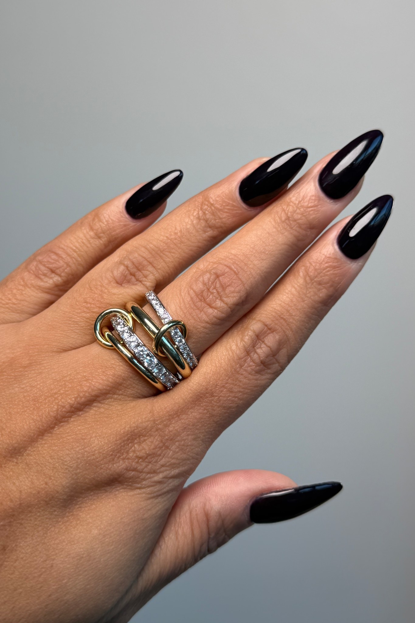 Might be my favorite ring in my jewelry collection. This stacked ring set is connected by these rings so you can stack it however you want and the fact that it’s both silver and gold? Versatile af! 😍🫶🏽

#LTKdayinmylife #LTKgrwm #LTKootd