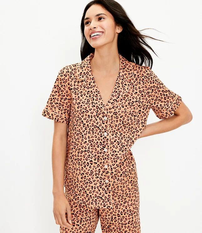 Animal Print Pajama Top | LOFT