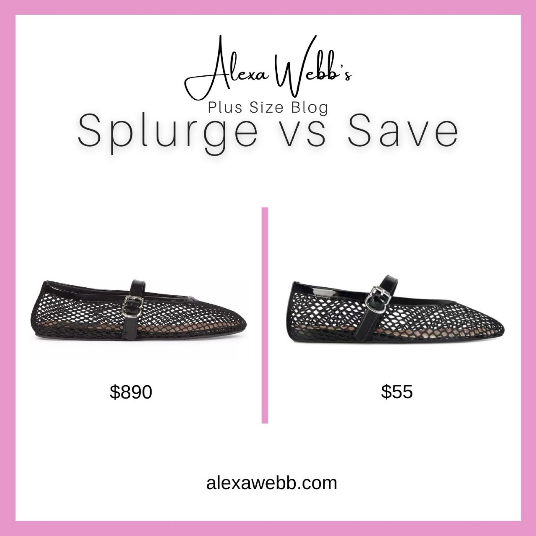 Fishnet Mary Jane Flats: Splurge Vs Save by Alexa Webb #plussize

#LTKStyleTip #LTKPlusSize #LTKShoeCrush