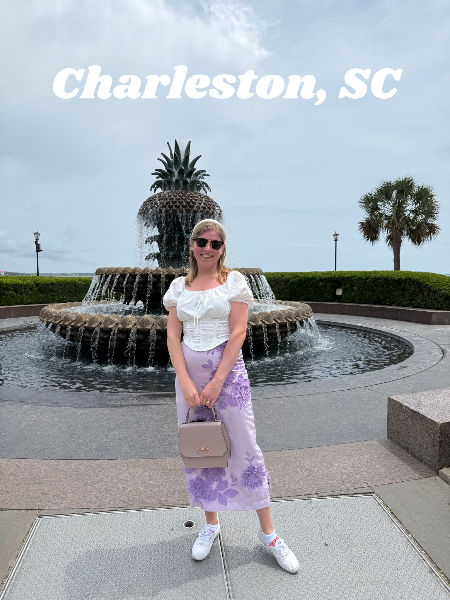 What I wore while exploring downtown Charleston in late spring/early summer. This lightweight floral applique skirt paired perfectly with a peasant top  

#LTKSeasonal