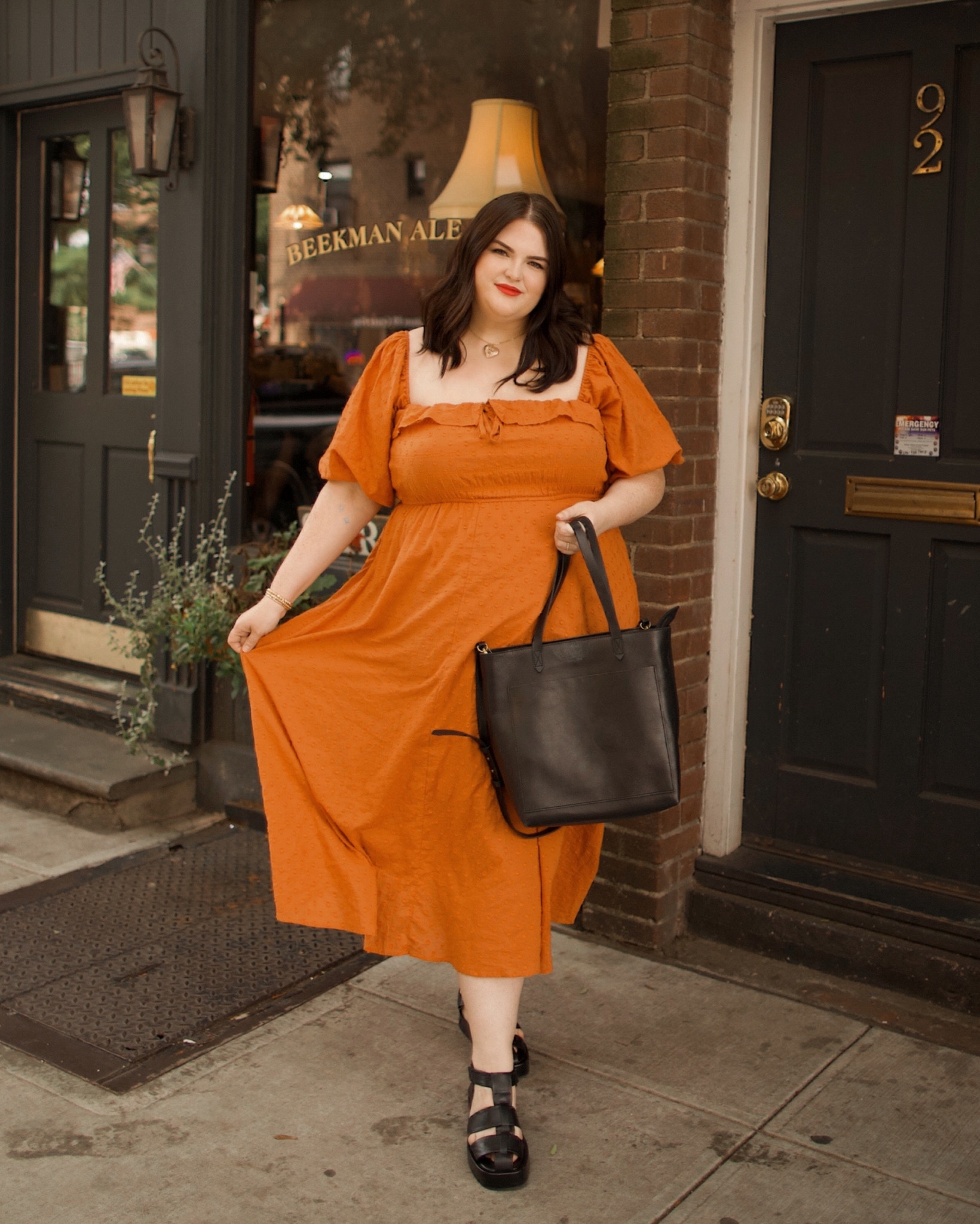 open lace back dress Medium 70s Does Victorian Orange Prairie Maxi Dress  Flying Apple Vintage