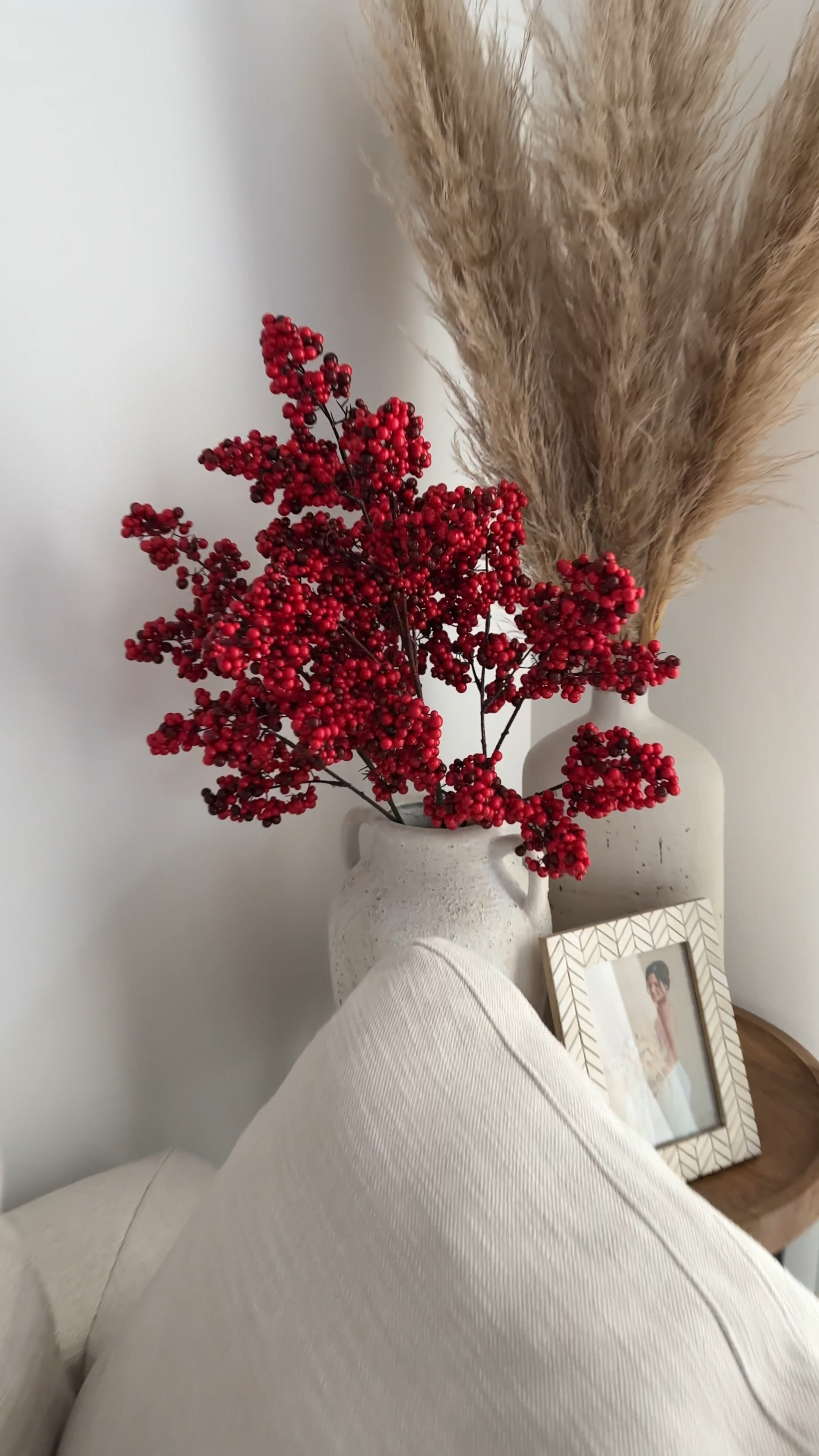 Beautiful Christmas red stems from target! I used 3! $5 each 

#LTKhome #LTKHolidaySale #LTKSeasonal