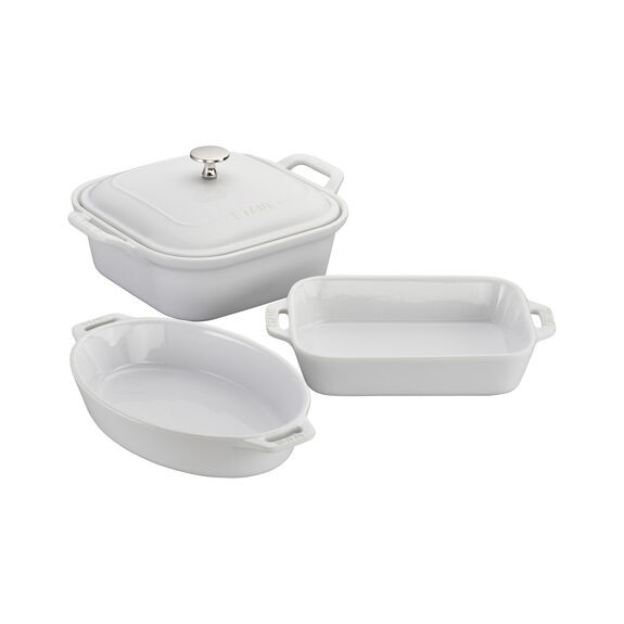 4-pc, Mixed Baking Dish Set, white | The ZWILLING Group Cutlery & Cookware