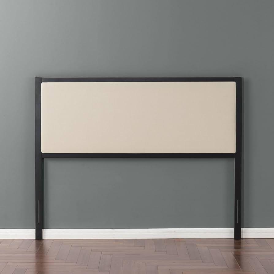 Zinus Kendal Taupe Upholstered Metal Headboard, Twin | Amazon (US)