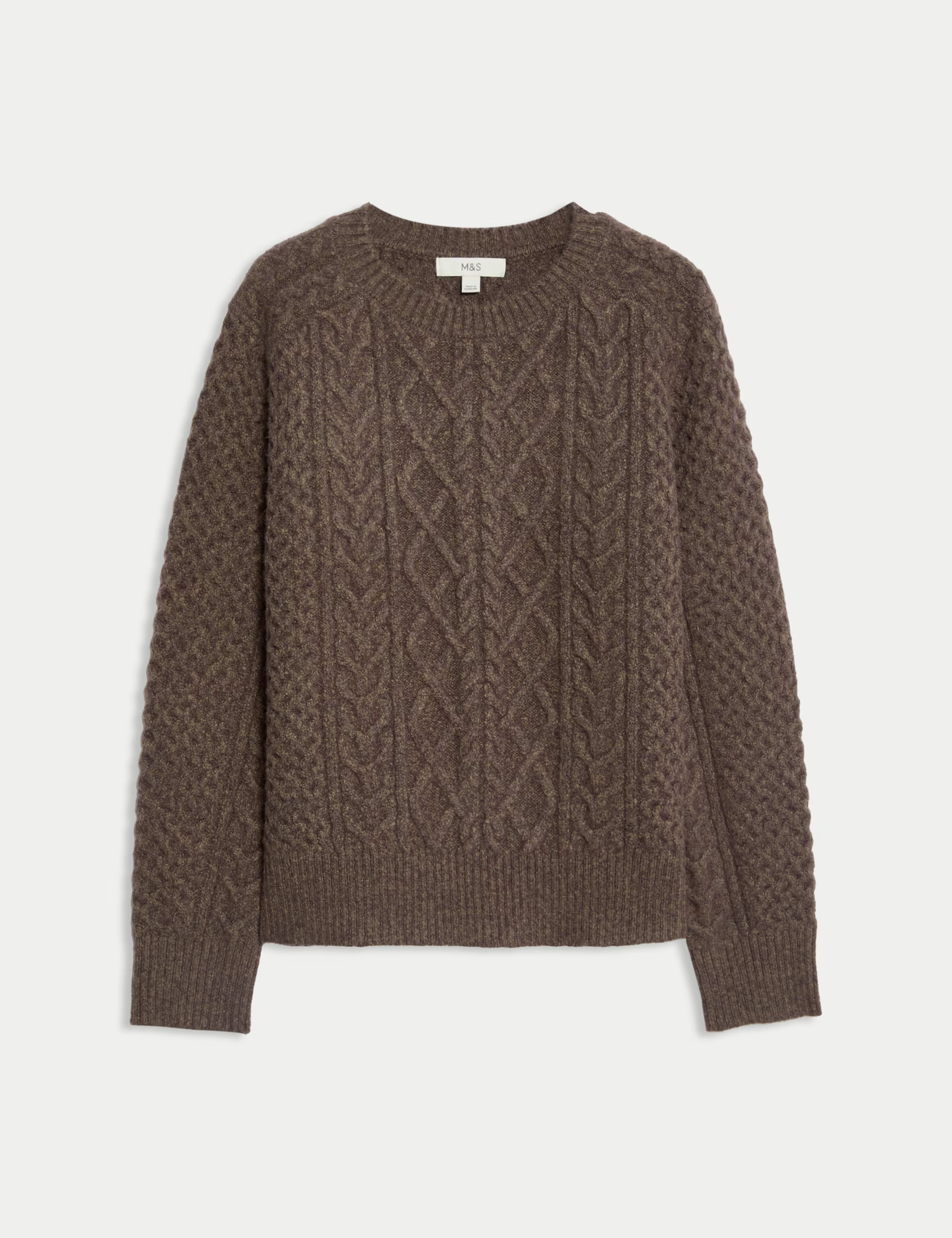 Cable Knit Jumper with Cotton | Marks & Spencer (UK)