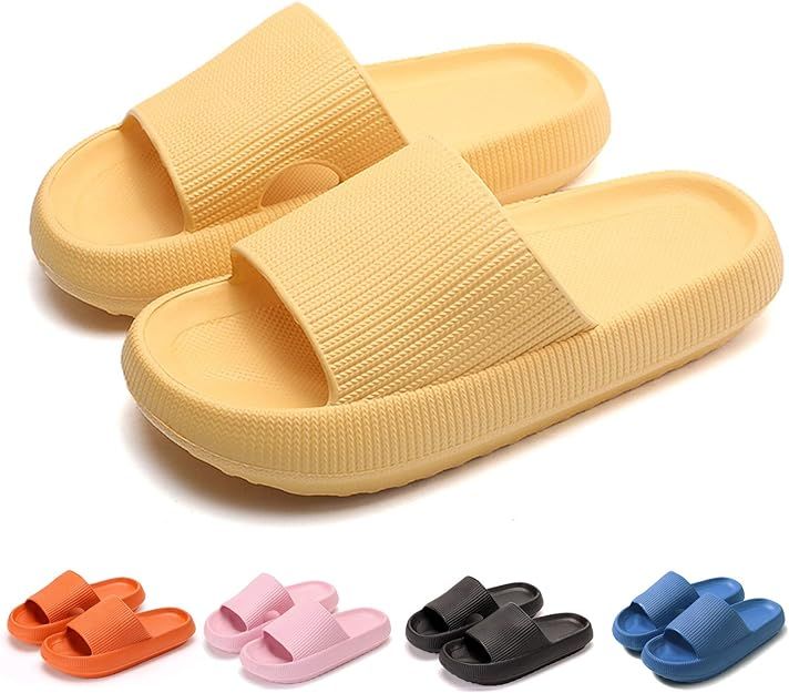 MOLATIN Pillow Slides Slippers,Massage Pool Foam Bathroom Non-Slip Quick Drying Slipper for Women... | Amazon (US)