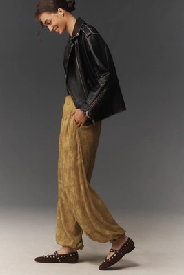 Maeve Sheer Lace Balloon Pants | Anthropologie (US)