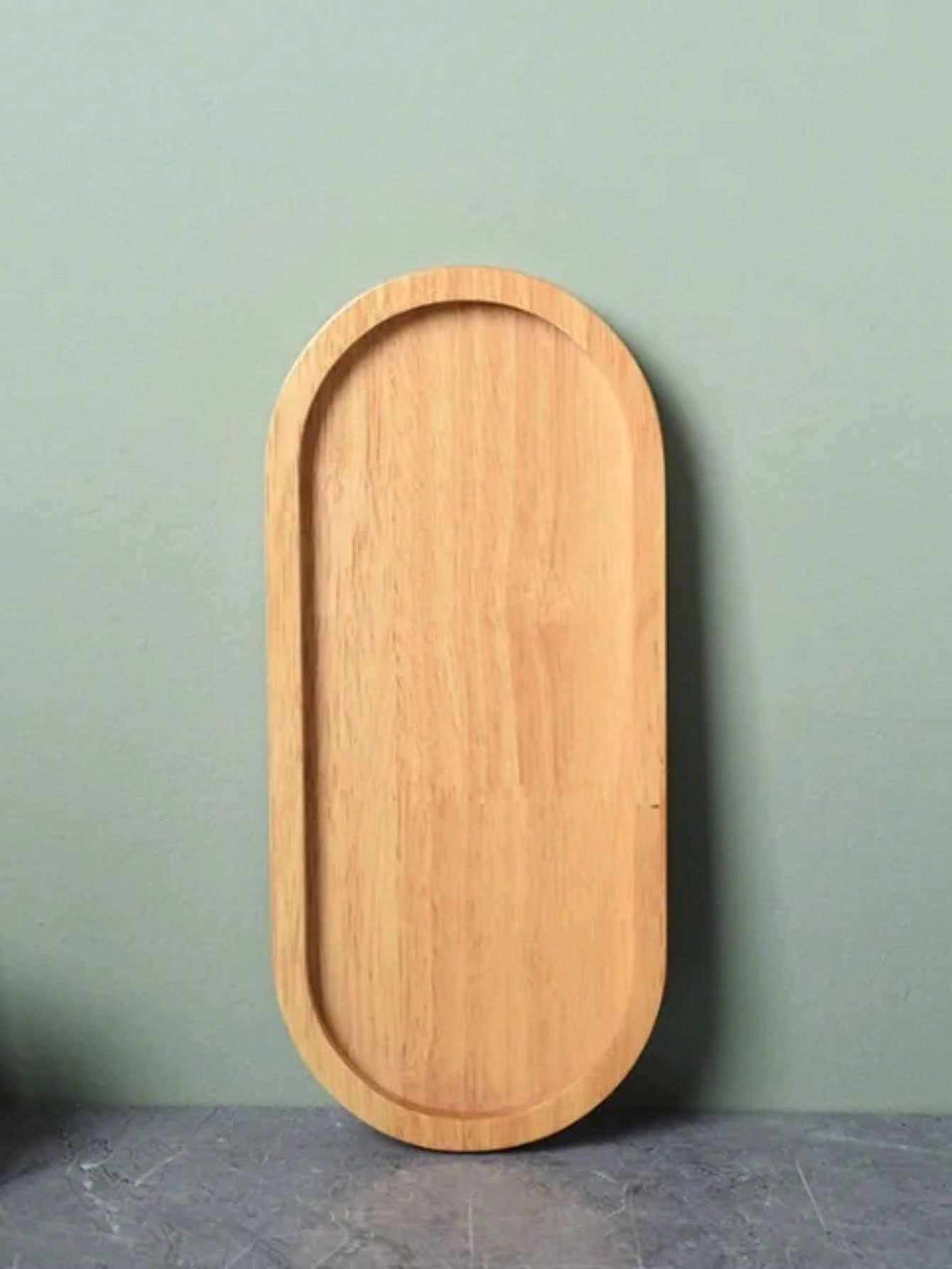 Petisqueira de Bambu Oval 33cm | SHEIN