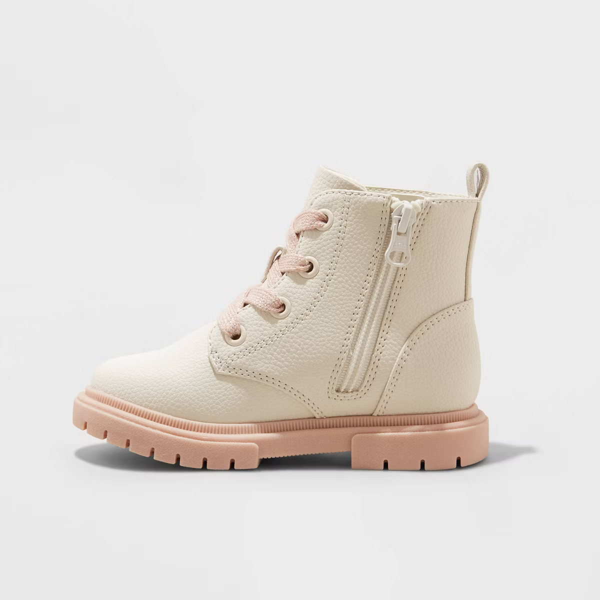 Toddler Girls' Amaya Zipper Lace-Up Combat Boots - Cat & Jack™ | Target