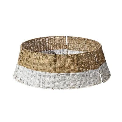 Hadeya Christmas Tree Collar Color: Brown/White | Wayfair North America