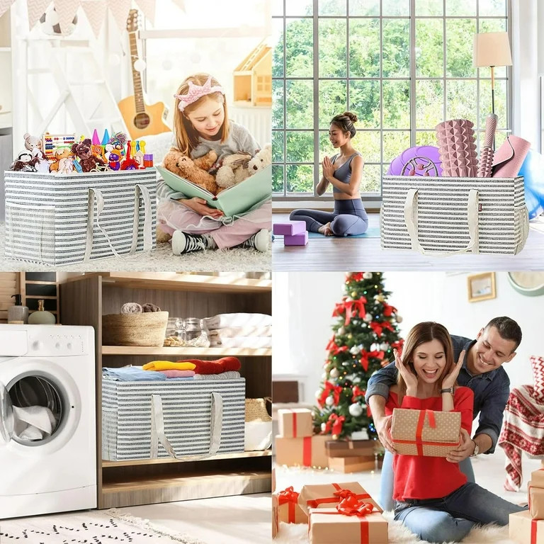 Standing Extra Large Utility Tote Bag with Metal Wire Frame and the Sides Rinforced, Extra Large ... | Walmart (US)