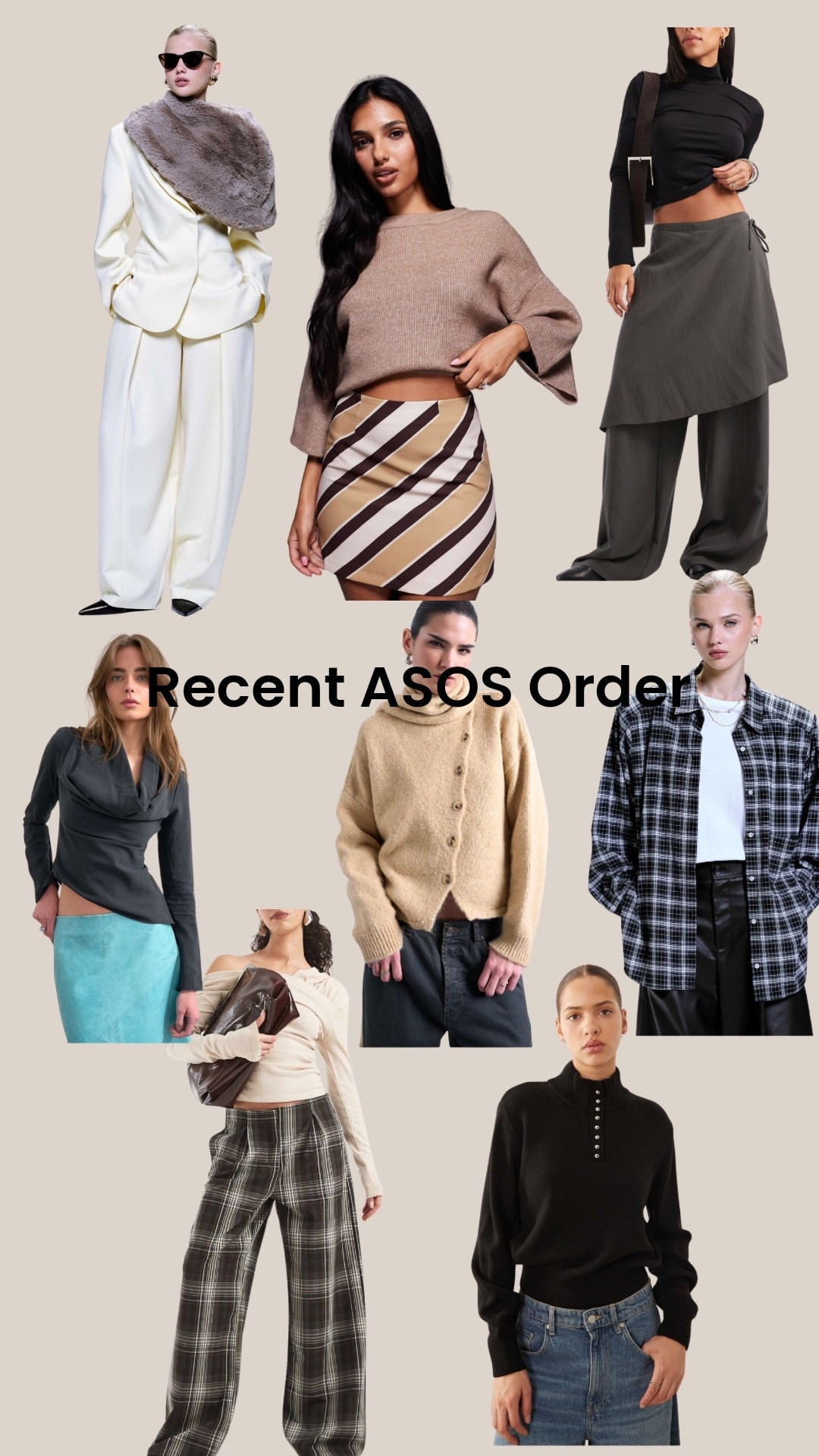 Recent asos order 