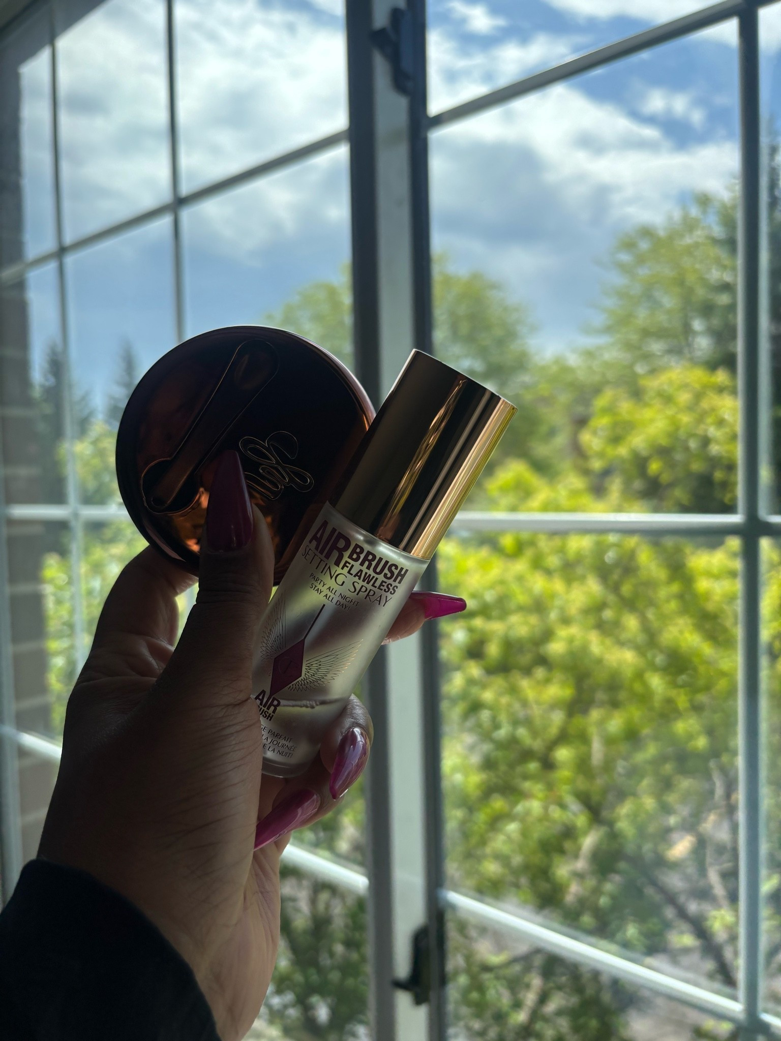 This setting spray is one of the main reasons my makeup doesn’t look dry, cakey, or overly powdery throughout the day.

If you love that soft, hydrated, flawless makeup look instead of heavy matte makeup, this is definitely worth adding to your cart. I keep the mini size in my purse and travel bag because it melts everything together SO beautifully and gives that smooth skin-like finish.

Perfect for:

* dry skin
* glowy makeup lovers
* vacation makeup
* summer makeup routines
* travel beauty essentials
* everyday clean girl makeup

One of my favorite makeup products for achieving that fresh, dewy look without feeling greasy.

#LTKBeauty #SettingSpray #BeautyFavorites #TravelBeauty #CleanGirlMakeup #GlowyMakeup #SummerBeauty

#LTKBeauty
