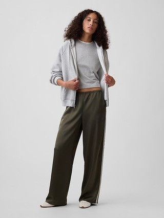Satin Straight-Leg Pants | Gap Factory