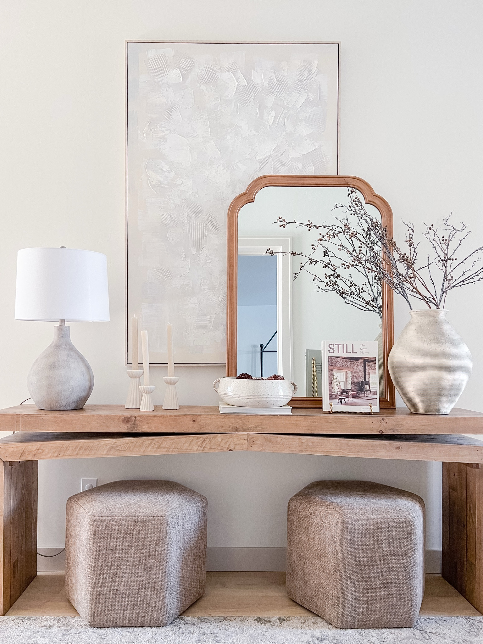 Obsessed with this console table from @wayfair! Check out my links below for the decor I used to style it. ✨
#wayfair, #wayfairpartner