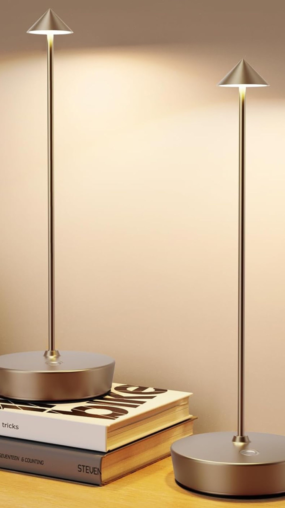 Cordless table lamp. 