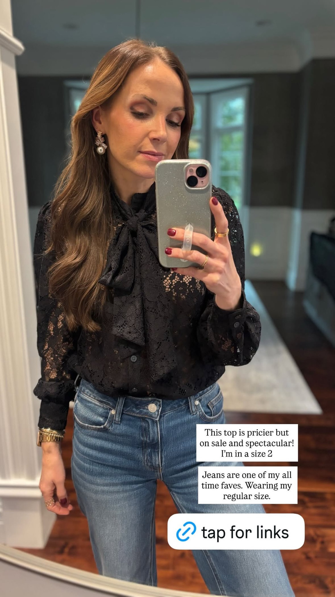 My @boden top is 25% off through Thursday! Perfect holiday top! @target Earrings are under $15

#LTKHoliday