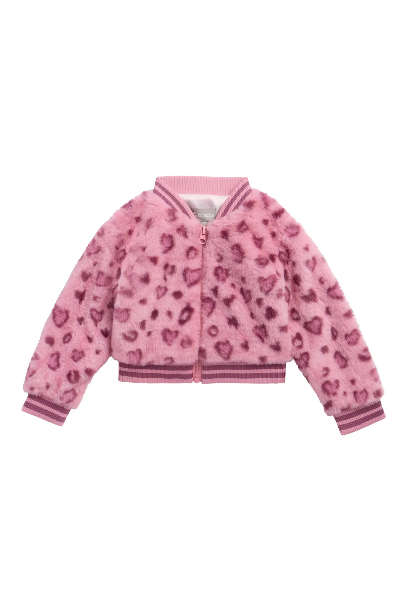 Kids' Heart Leopard Faux Fur Jacket (Women) | Nordstrom | Nordstrom