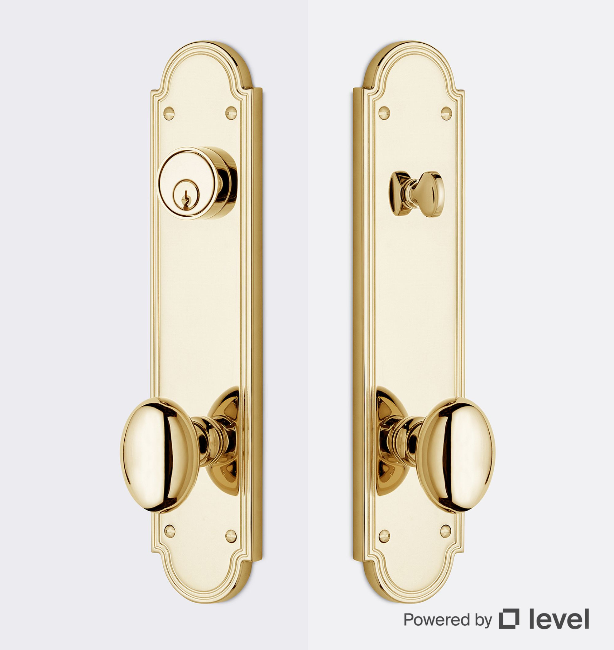 Thalia Oval Knob Exterior Door Set | Rejuvenation