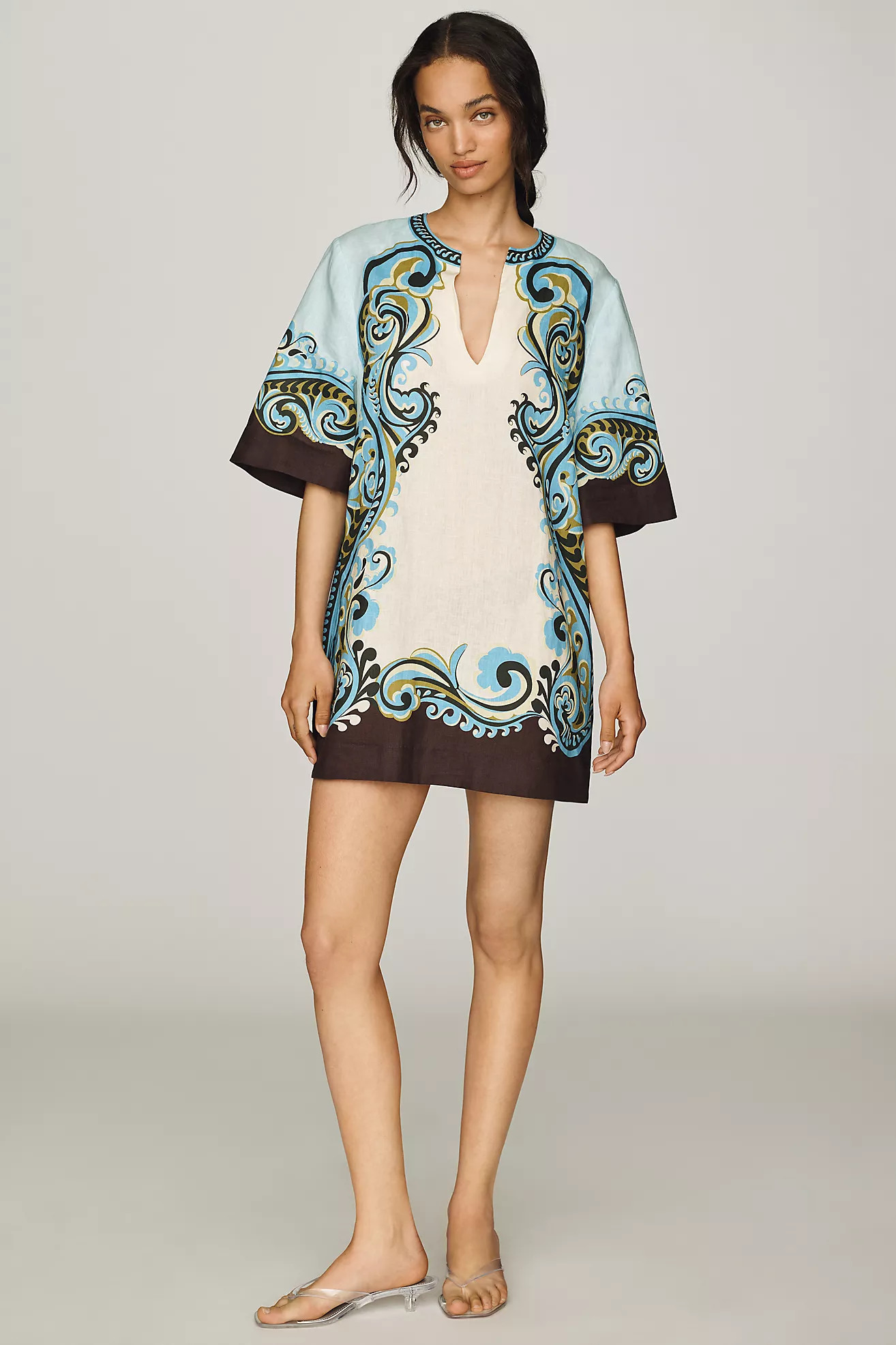 ALÉMAIS Natalia European Linen Mini Dress | Anthropologie (US)