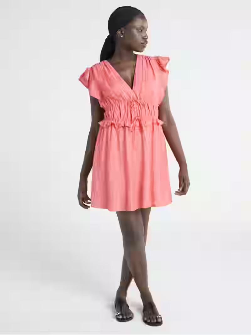 Scoop Women’s and Women’s Plus Crinkle Gauze Mini Dress, Sizes XS-4X - Walmart.com | Walmart (US)