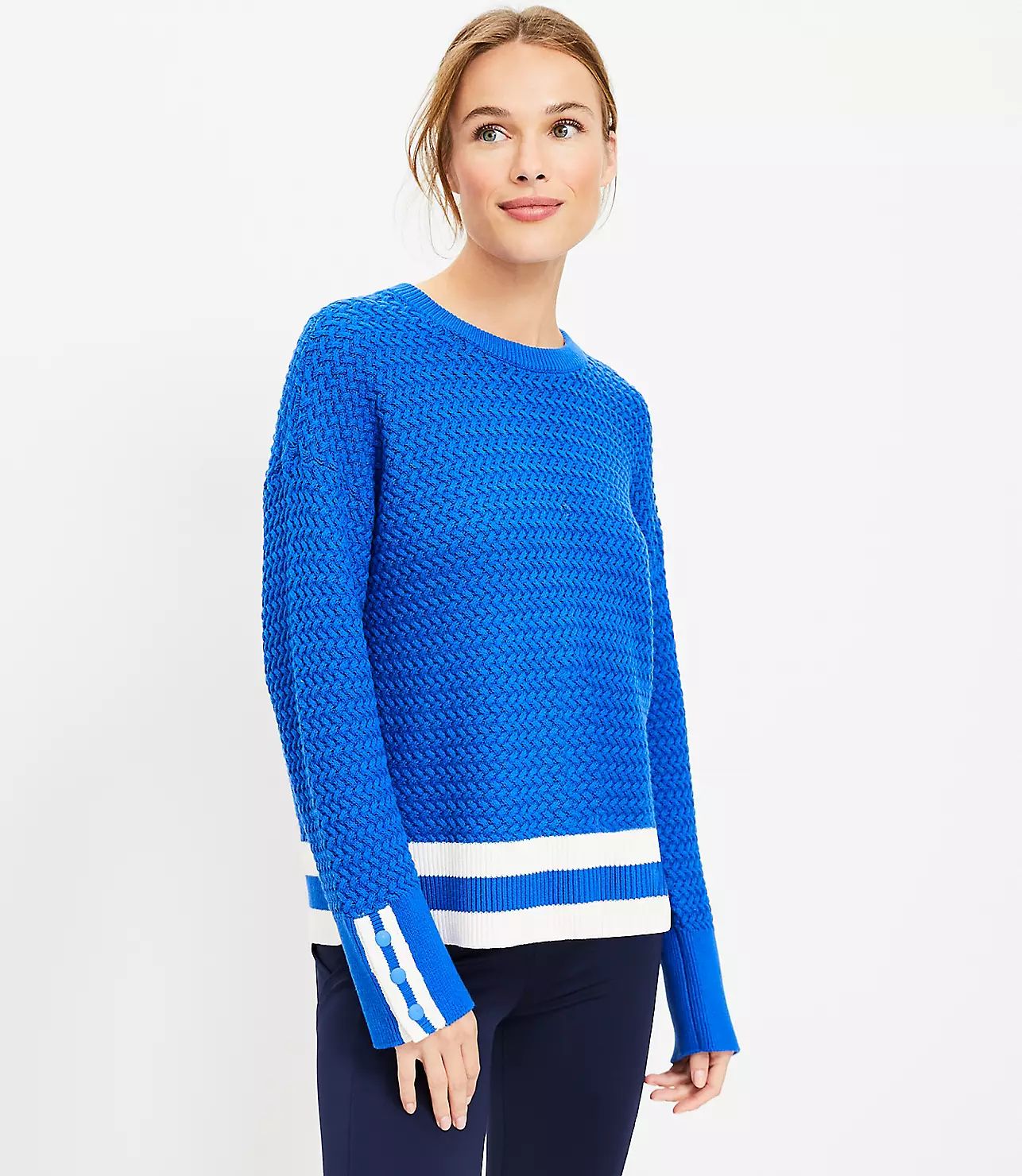 Lou & Grey Textured Cricket Sweater | LOFT