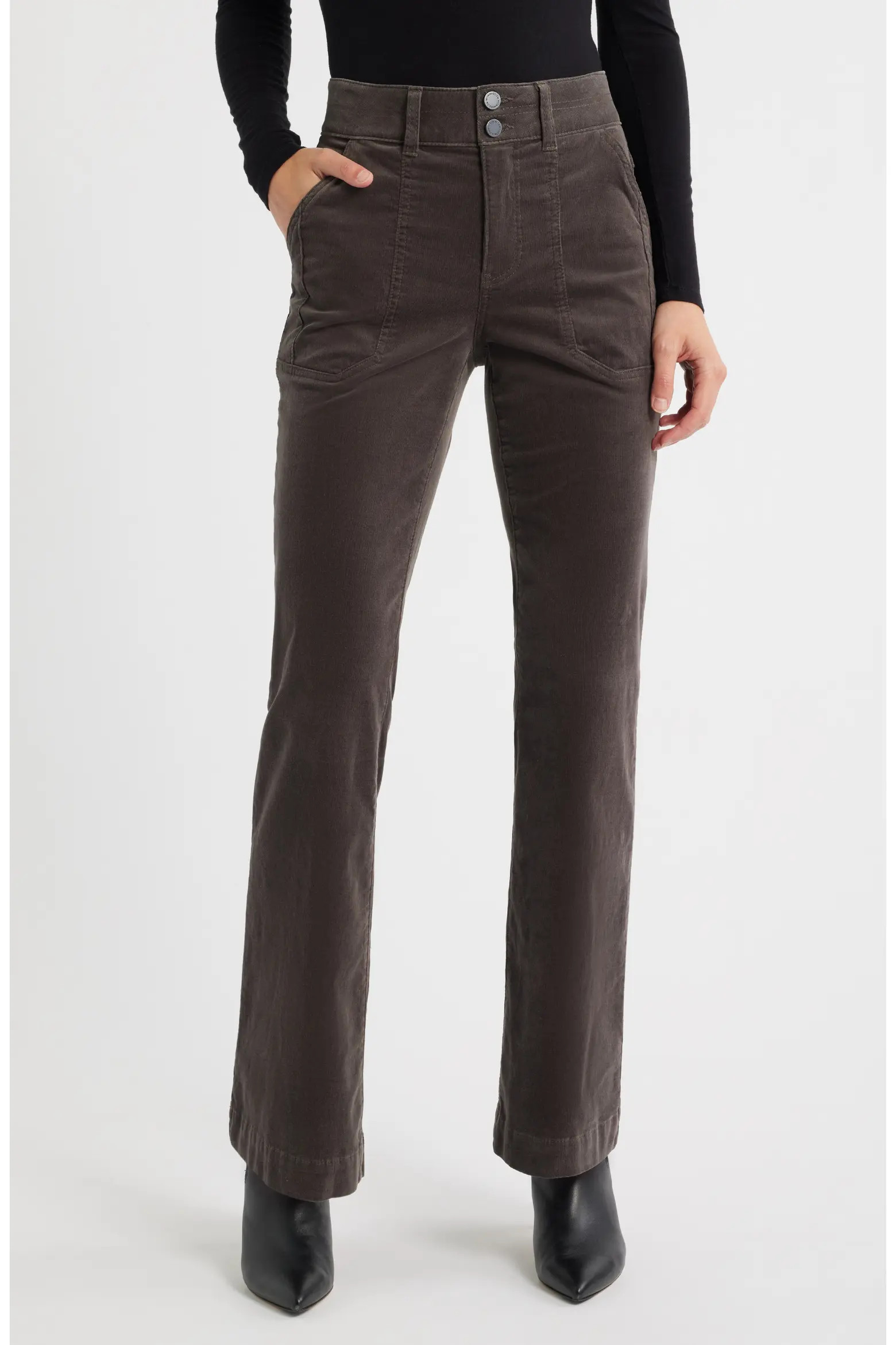 Wit & Wisdom Madison High Waist Bootcut Corduroy Pants (Women) | Nordstrom | Nordstrom