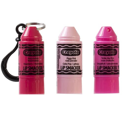 Lip Smacker Crayola Crayon Stackable Flavored Clear Balm Pink - Moisturizing, Soothing | Amazon (US)