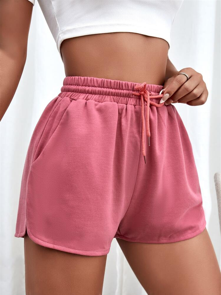 Drawstring Waist Track Shorts | SHEIN