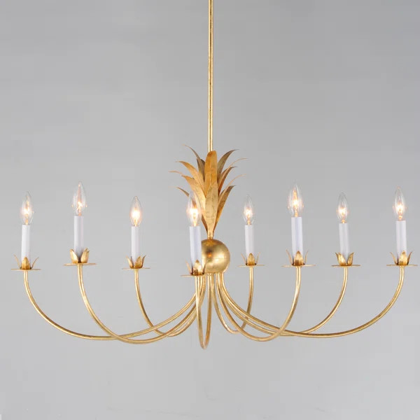 Paloma 8 - Light Steel Dimmable Classic / Traditional Chandelier | Wayfair North America
