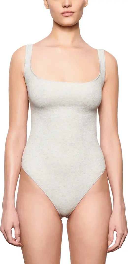 SKIMS Ribbed Stretch Cotton Bodysuit | Nordstrom | Nordstrom