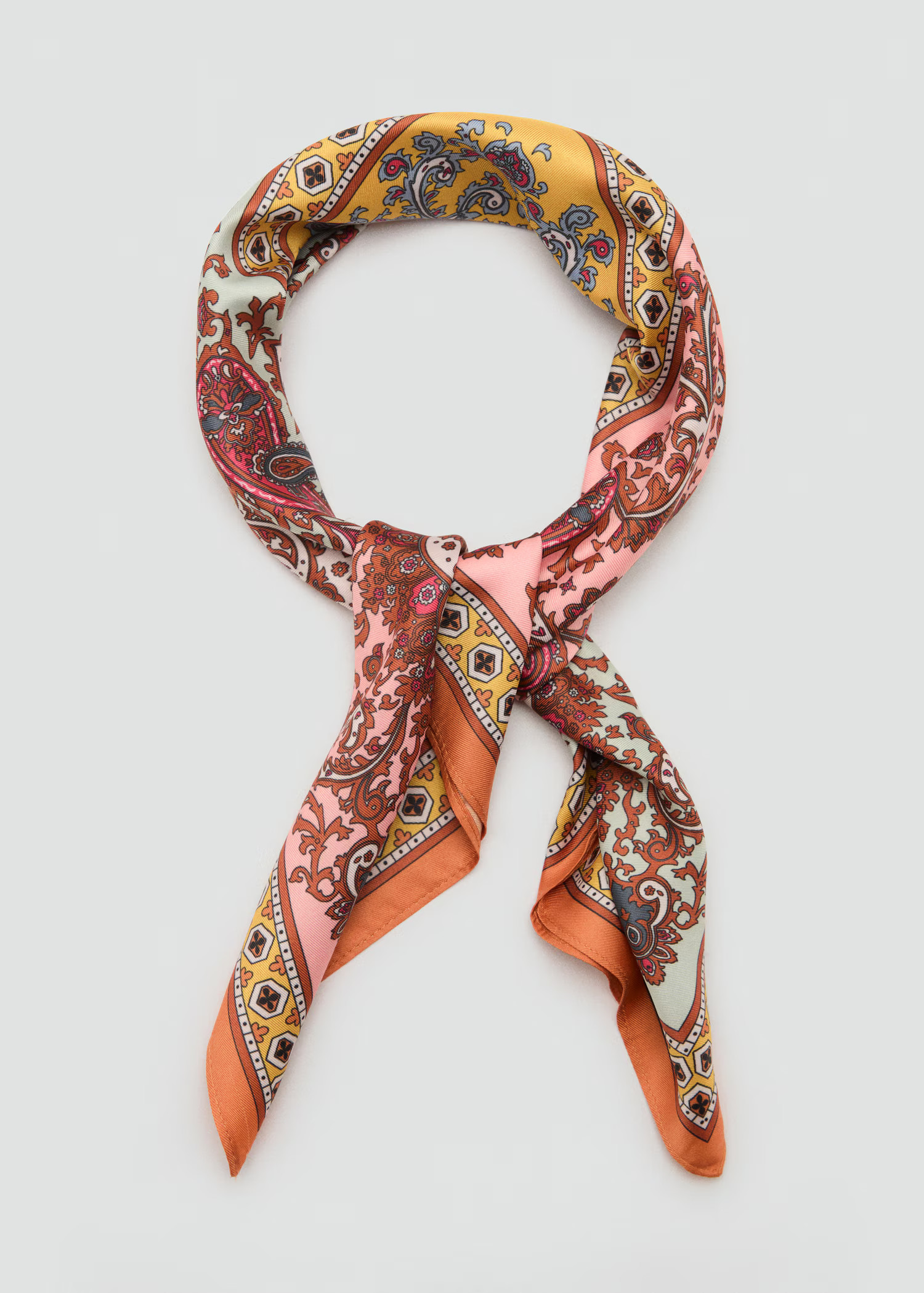 Paisley satin scarf | Mango (US/MX/AU)