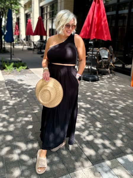 Black 2 piece set - wearing a size large 
Wearing everything from Amazon
Shoes are apricot lane - code Wanda saves 20% 

Vacation outfit, summer outfits 

#LTKFind #LTKshoecrush #LTKSeasonal