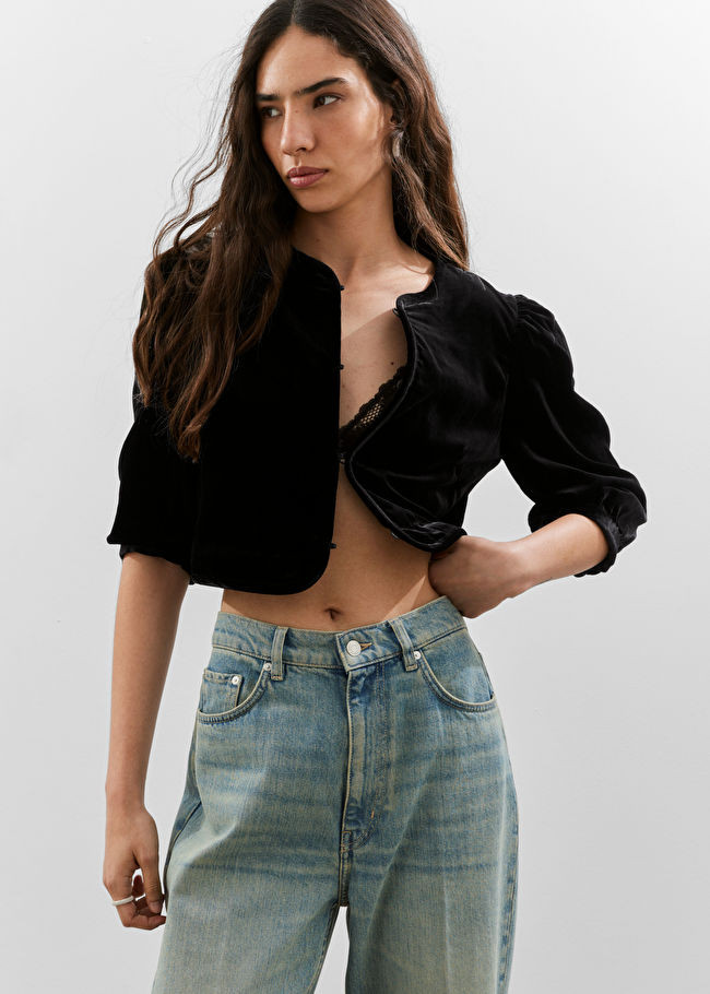Velvet Cropped Blouse | & Other Stories (EU + UK)