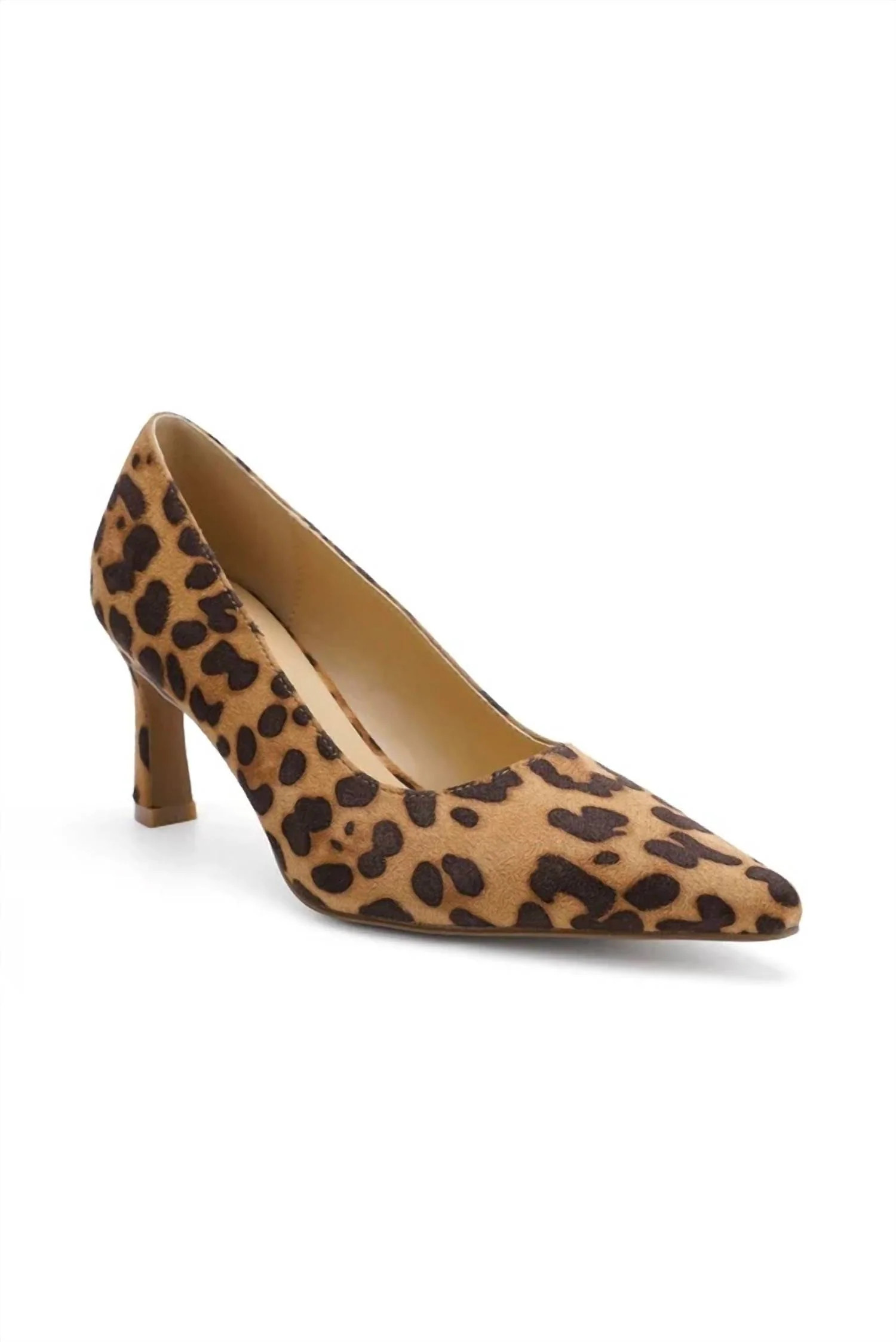 Women's Classic Pump Heel In Leopard Faux Suede | Shop Simon