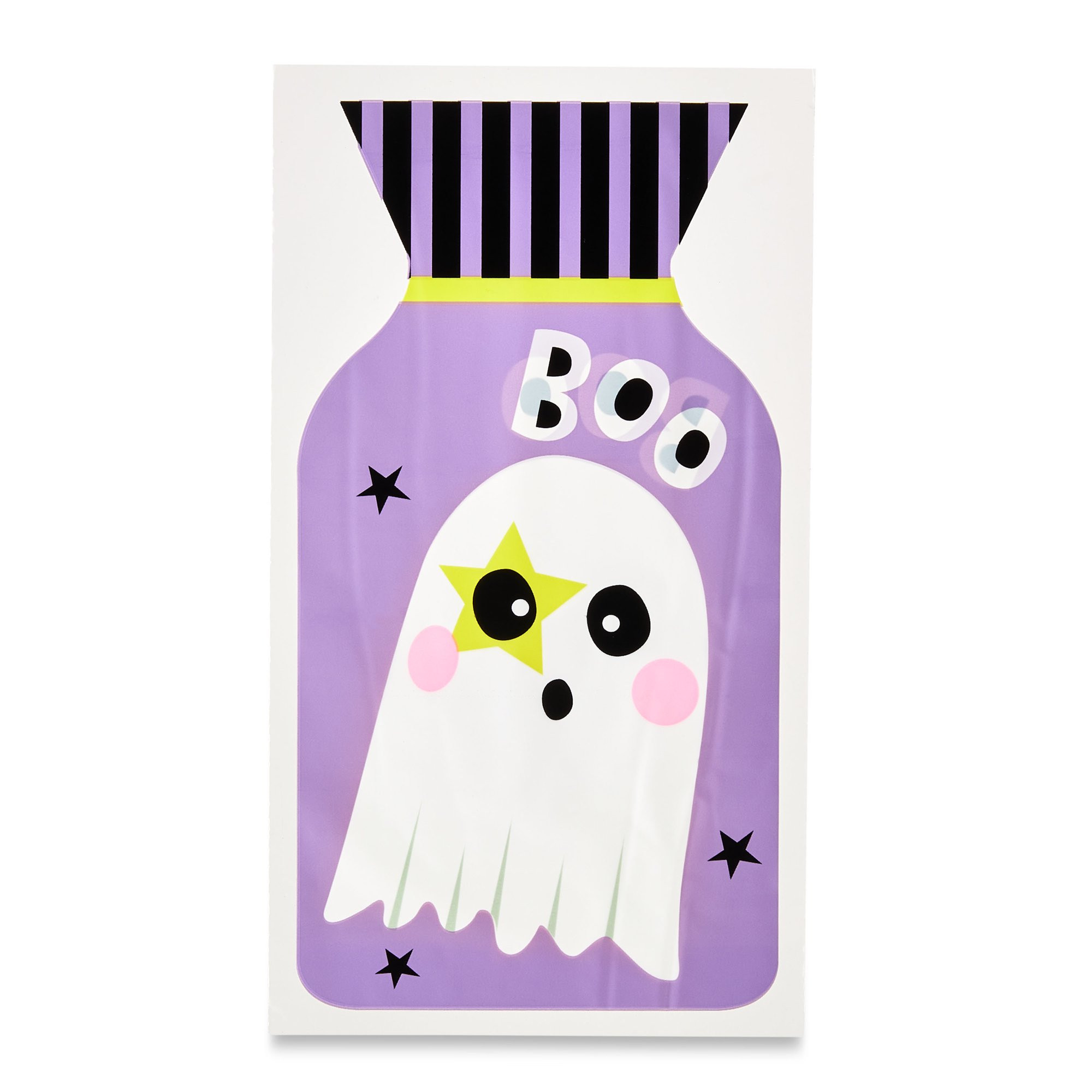 Halloween Multicolor Ghost Plastic Treat Bags, Partyware, 5" x 9",20 Count, by  Way To Celebrate | Walmart (US)