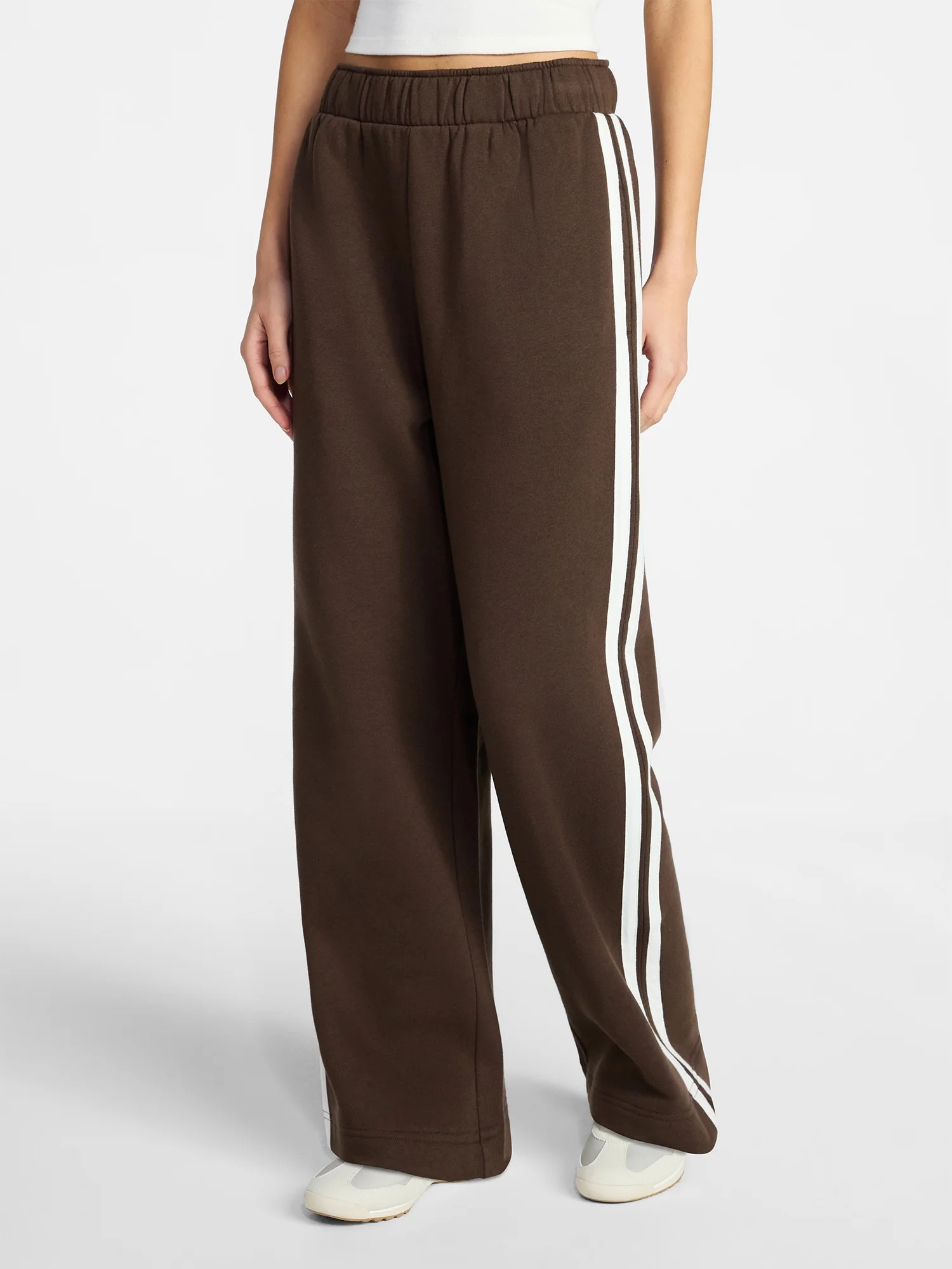 No Boundaries Striped Fleece Pants, 30.5'' Inseam, Women's XXS-XXL | Walmart (US)