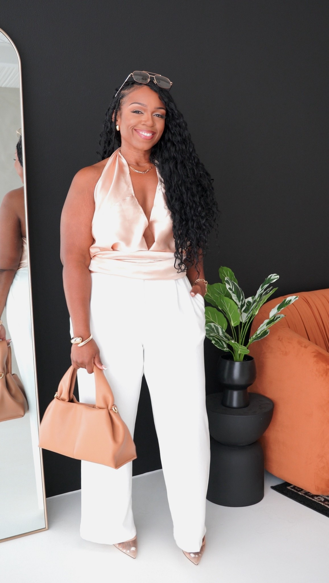 I created this top from a button-up shirt hack but linked alternatives🫶🏽 

#LTKOver40 #LTKPetite #LTKMidsize