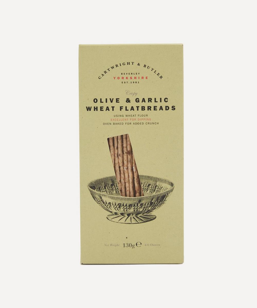 Olive and Garlic Wheat Flatbreads 130g | Liberty London (UK)