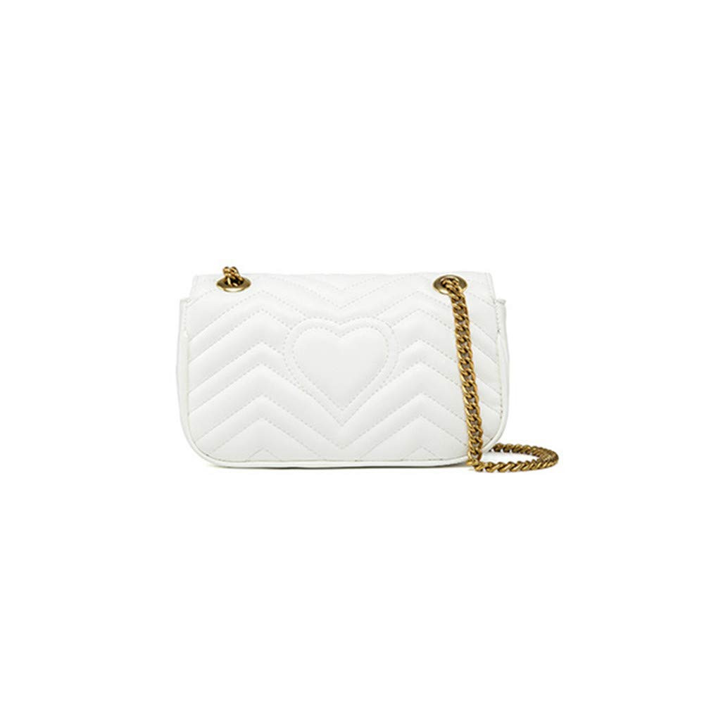 Fashion Womens Crossbody Handbag PU Leather Flap Quilted Purse with Gold Metal Letters Lattice Ha... | Amazon (US)