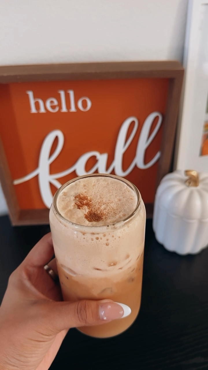 Iced Pumpkin Spice Latte with Pumpkin Spice Cold Foam at Homee

#LTKFindsUnder50 #LTKHome
