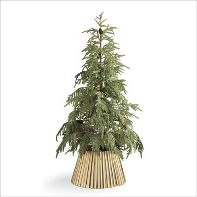 Ribbed Tree Pot Cover | Frontgate