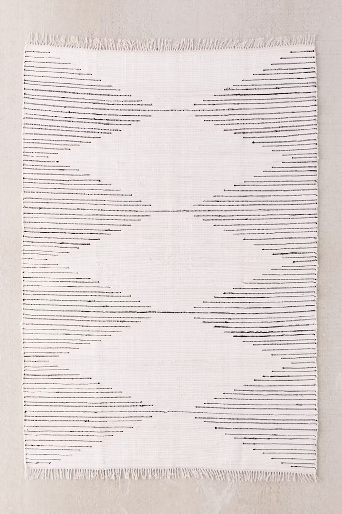 Connected Stripe Rag Rug | Urban Outfitters (US and RoW)