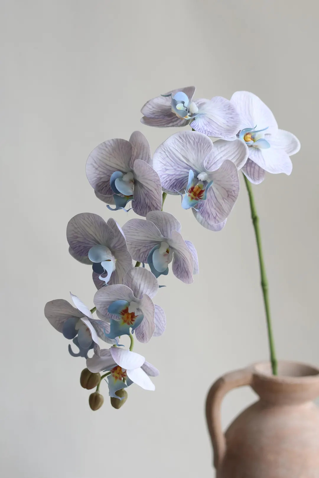 Real Touch Phalaenopsis Orchid Stem: Lilac Pastel Blue, 37" Artificial Floral - Etsy | Etsy (US)