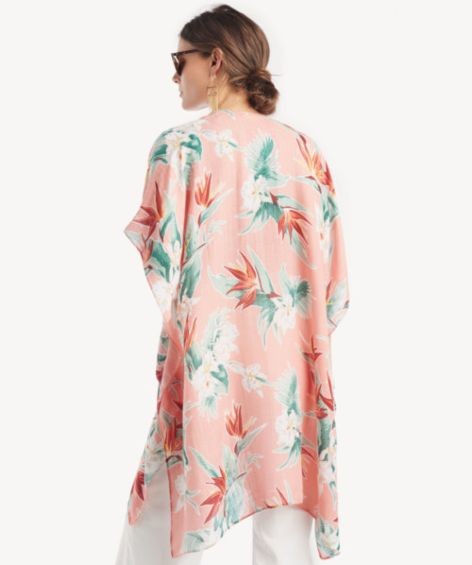 Tropical Floral Printed Kimono | Sole Society (US)