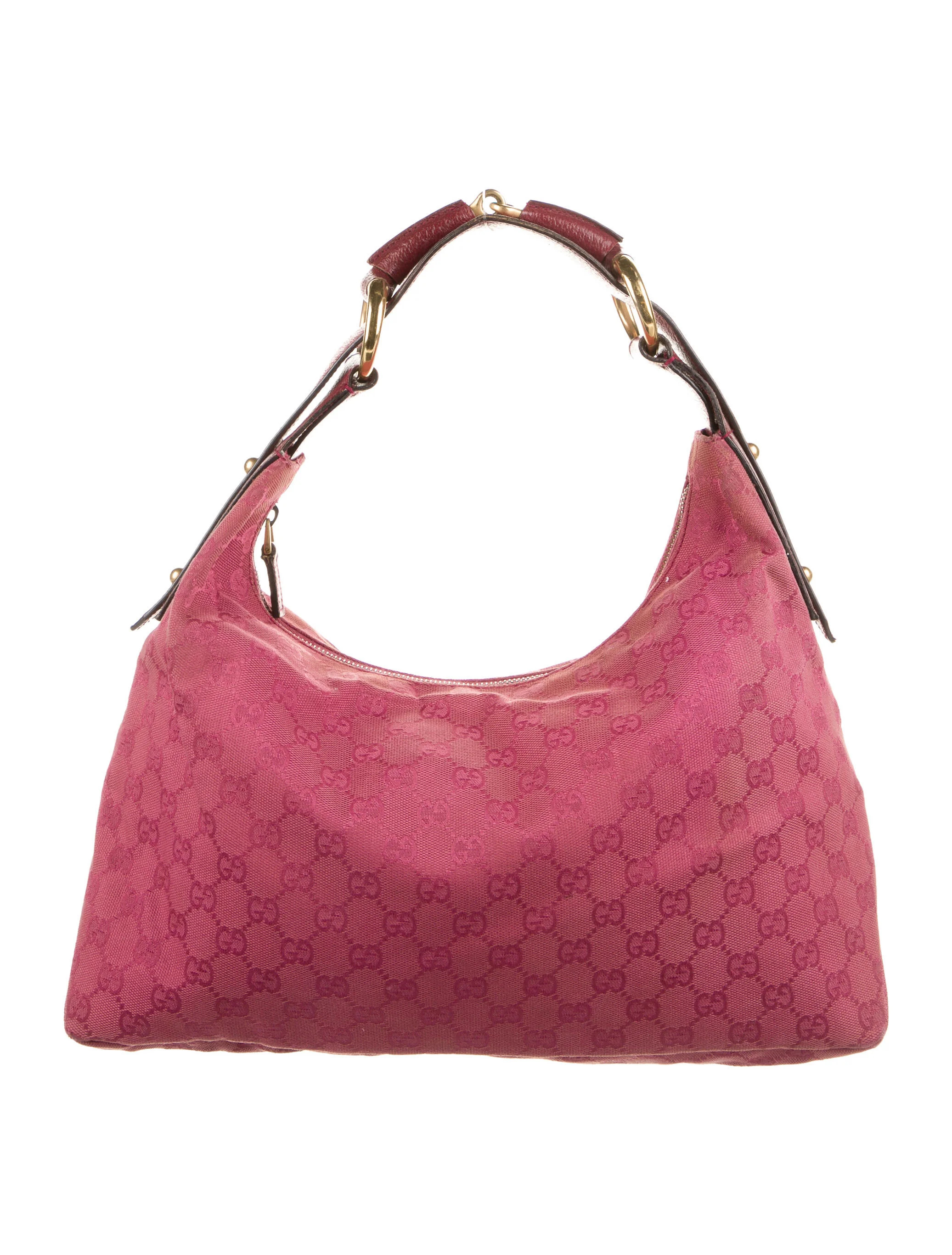 Medium GG Canvas Horsebit Chain Hobo | The RealReal